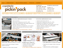 Tablet Screenshot of copisteriapickinpack.com